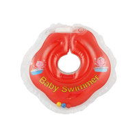 Круг для купания с погремушкой внутриBaby Swimmer, красный