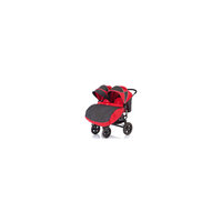 Прогулочная коляска для двойни Cruze DUO, Baby Care, красный