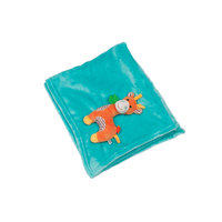 Одеяло с игрушкой Жираф, Zoocchini, аква