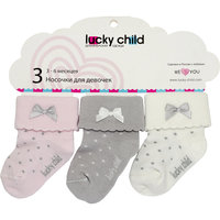 Носки для девочки 3 пары Lucky Child