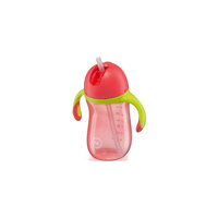 Поильник с трубочкой и ручками "STAR FEEDING CUP", Happy Baby, зеленый
