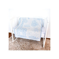 Одеяло байковое Жираф, 100х140, Baby Nice, голубой