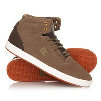 Кеды кроссовки высокие DC Crisis High Brown/Dark Olive