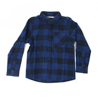 Рубашка в клетку детская Quiksilver Motherflyboy Navy Blaze