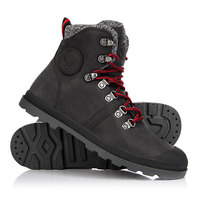 Ботинки высокие женские Palladium Pallabrouse Hikr Black/Red/Castlerock