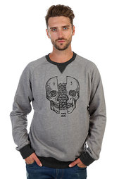 Толстовка свитшот Billabong Skullsplitter Lt Grey Heather