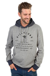 Толстовка кенгуру Billabong Vibes Ho Lt Grey Heather