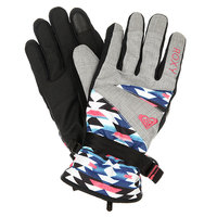 Перчатки сноубордические женские Roxy Jetty Gloves Geofluo Blue Print