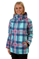 Куртка женская Roxy Rx Jetty Daya Plaid Blue Radi
