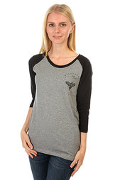 Лонгслив женский Billabong Rockn Beach Dark Athl Grey