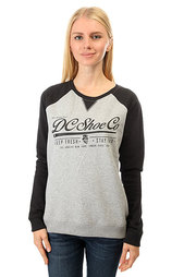 Толстовка свитшот женская DC Stay Rad Raglan Heather Grey