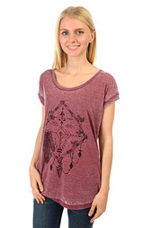 Футболка женская Billabong All Night Tee Mystic Maroon