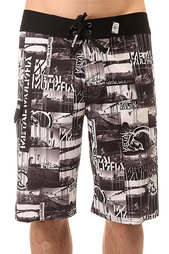 Шорты пляжные Metal Mulisha Poached Black