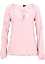 Трикотажная блузка с длинным рукавом (черный) Bonprix