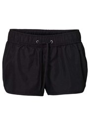 Пляжные шорты (черный/ярко-розовый с принтом) Bonprix