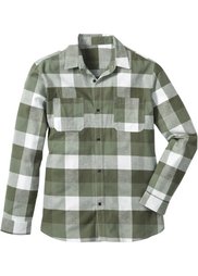 Фланелевая рубашка Regular Fit с длинным рукавом (индиго в клетку) Bonprix
