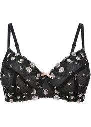 Бюстгальтер, чашка C (черный/телесный) Bonprix