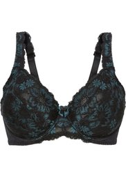 Бюстгальтер, чашка C (черный/зеленое стекло) Bonprix