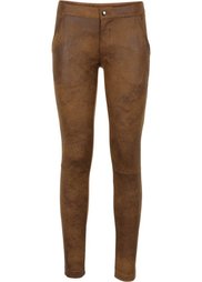 Стрейчевые брюки из искуственной замши (черный) Bonprix