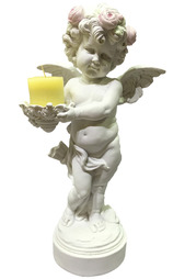 Фигурка Ангела со свечой 1шт. NATUREL