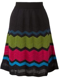 трикотажная юбка с зигзагообразным узором M Missoni