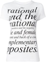quote printed t-shirt Moschino Vintage