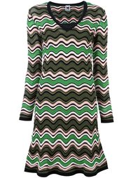 трикотажное платье с V-образным вырезом M Missoni
