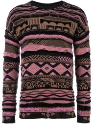 striped intarsia jumper Laneus