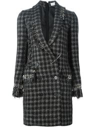 твидовое пальто в клетку Sonia Rykiel
