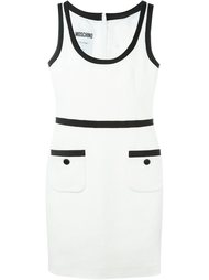 платье с контрастной окантовкой  Moschino