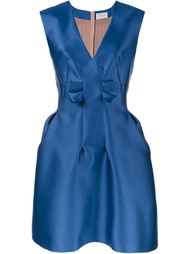 атласное платье без рукавов Lanvin