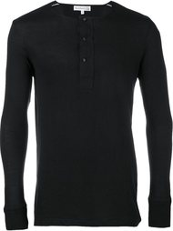 футболка 'Henley' с длинными рукавами Merz B. Schwanen