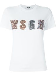 декорированная  футболка  MSGM