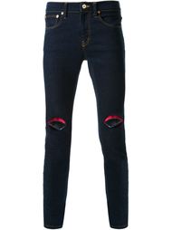 джинсы кроя скинни  с вышивкой  DressCamp