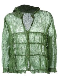 прозрачная куртка с капюшоном Romeo Gigli Vintage