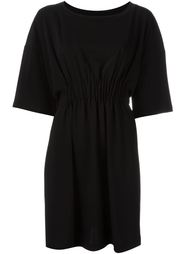 платье со сборкой и короткими рукавами  Mm6 Maison Margiela