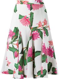 midi flared floral skirt Isolda