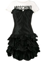 платье-футболка с оборками  Moschino