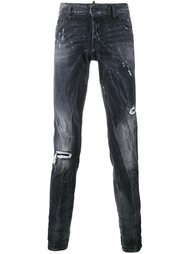 джинсы с рваными деталями   Dsquared2