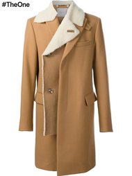 пальто с отделкой Sacai