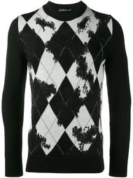 свитер с геометрическим узором  Alexander McQueen