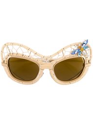декорированные солнцезащитные очки Dolce &amp; Gabbana