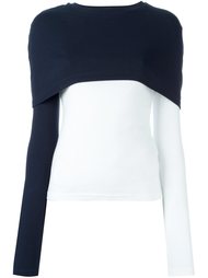 топ с деталью в стиле кейп Jacquemus
