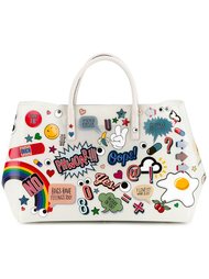 сумка-тоут 'Ebury' со стикерами Anya Hindmarch