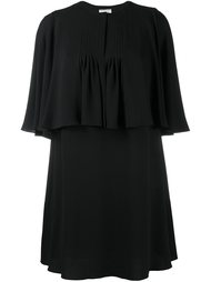 многослойное платье с рюшами Lanvin