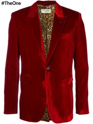 бархатный пиджак-смокнг Saint Laurent