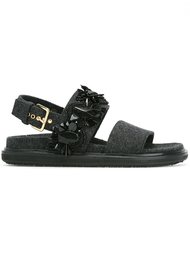 декорированные сандалии  'Fussbett'  Marni