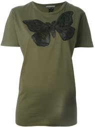 футболка с вышивкой моли Alexander McQueen