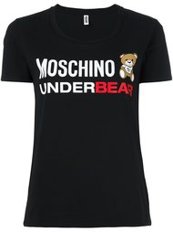 футболка с принтом 'underbear' Moschino