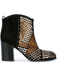декорированные ботинки  Casadei